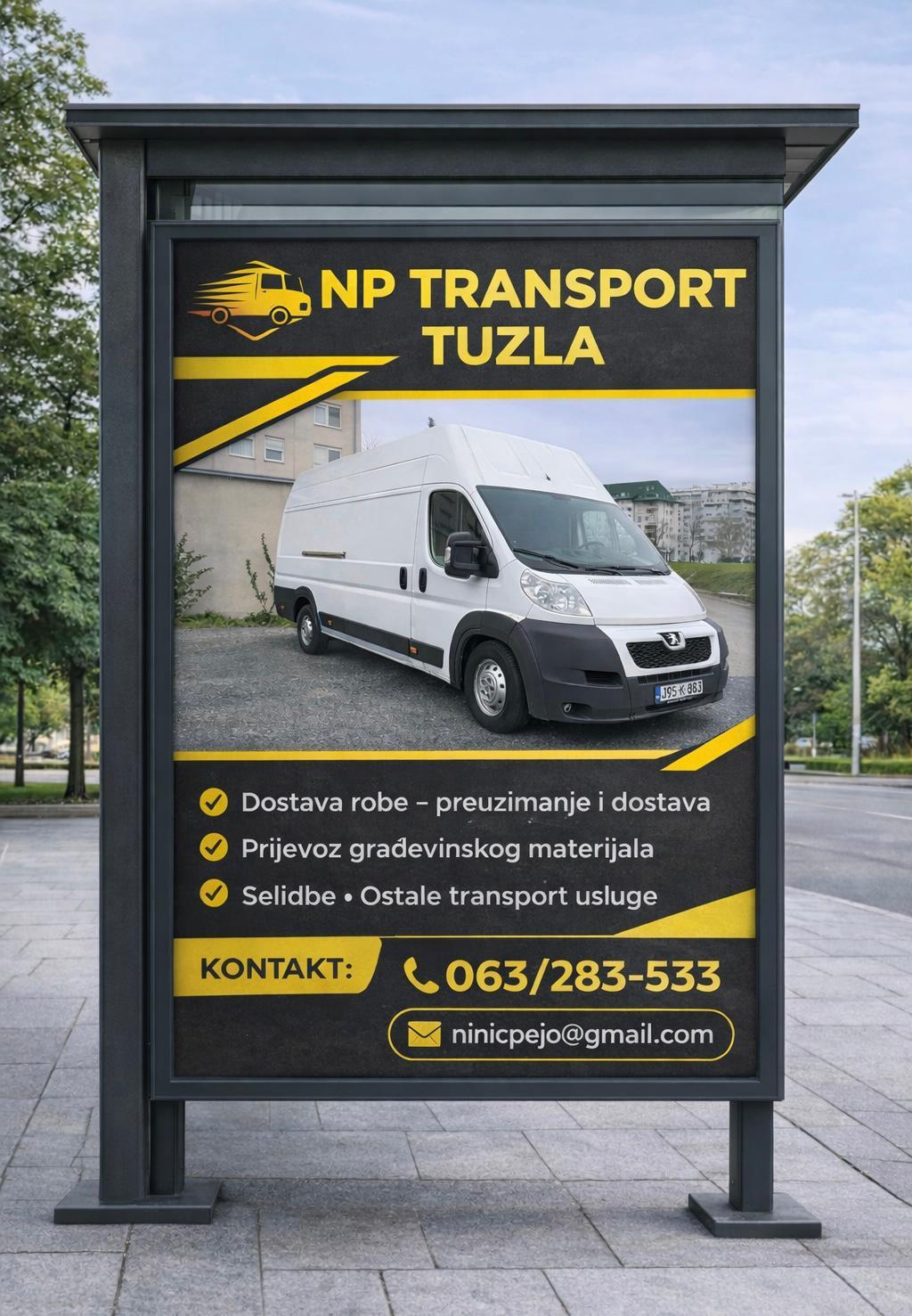 Nudim usluge prijevoza i selidbi