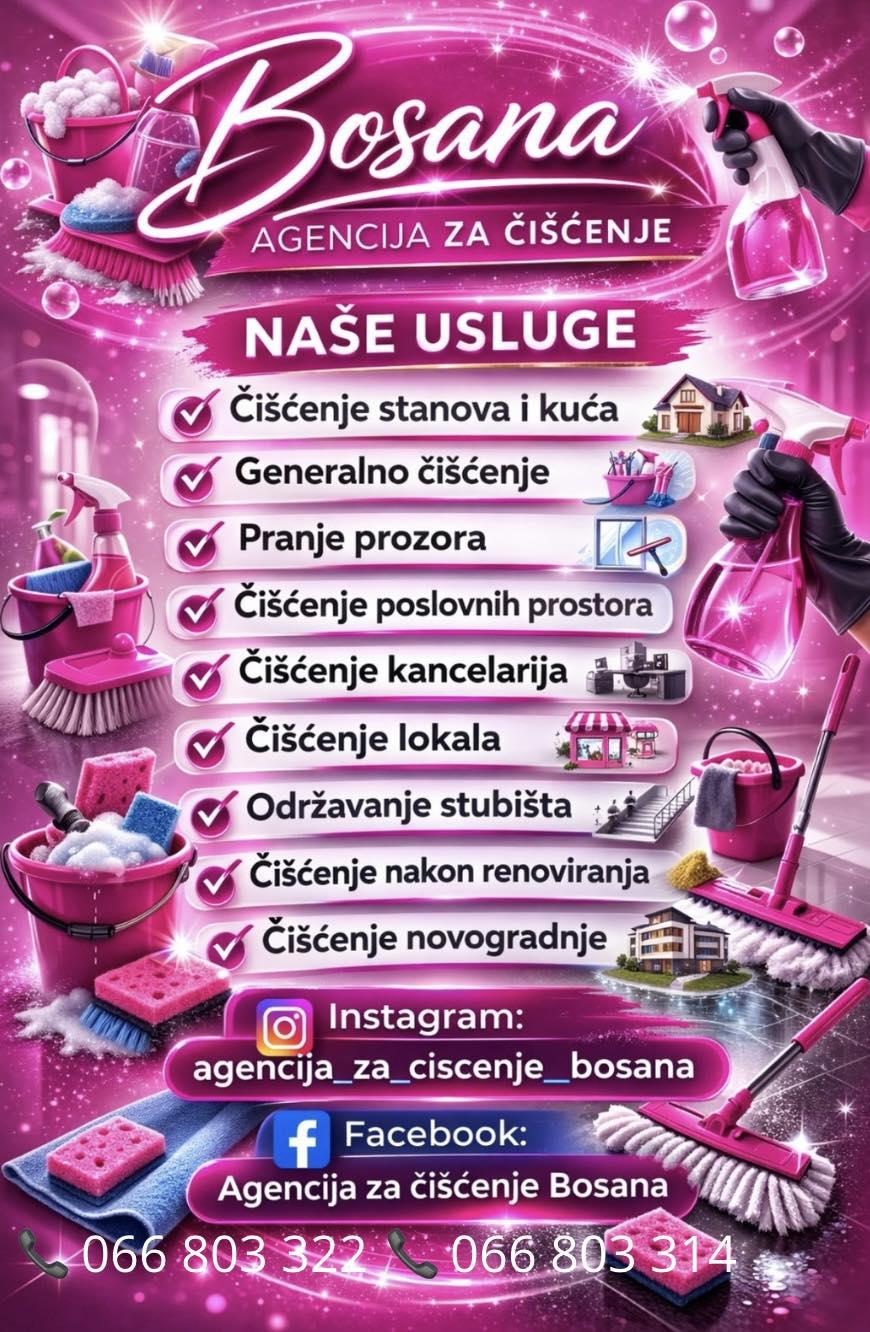 Usluge čišcenjskuca stanova poslovni objekata i slicno