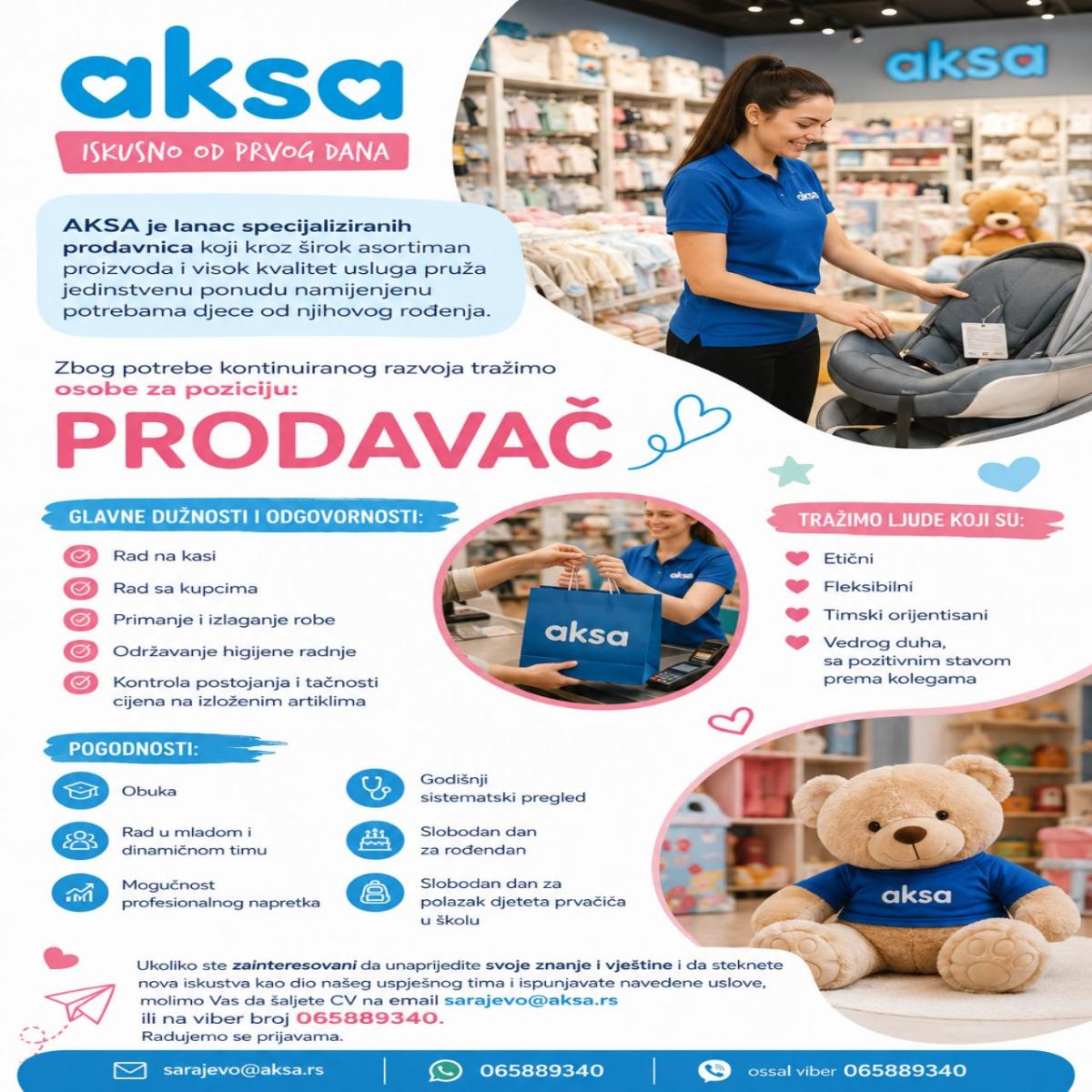 Potreban trgovac u Sarajevu